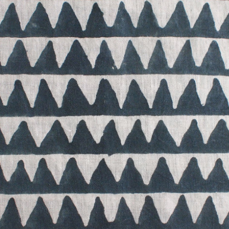 Walter G Pyramids Slate Linen Fabric